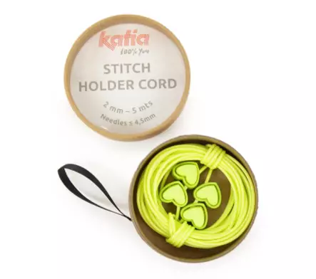 Silmukkakaapeli ja stopparit 2mm 5m - Muut neulontatarvikkeet - 8435690843750 - 1