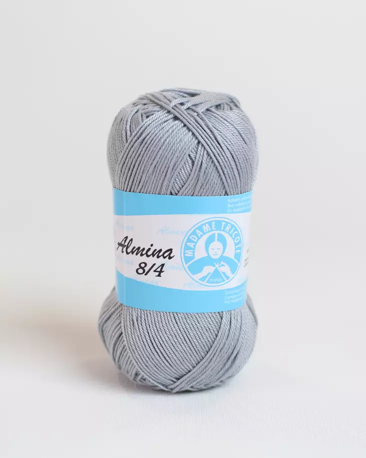ALMINA - 5326 harmaa - Almina puuvillalangat - 8697674233340 - 2
