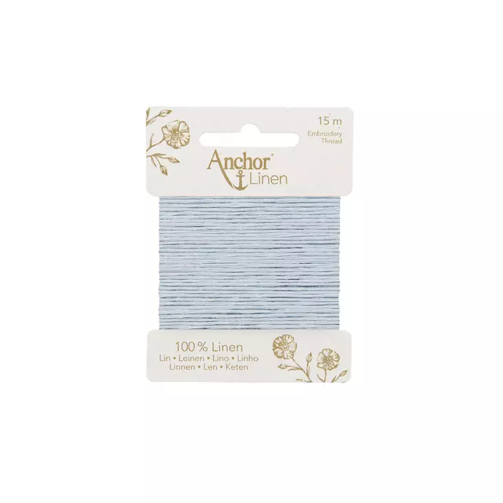 Anchor Linen 15 m - 00029 jäänsininen - Anchor Linen kirjontalangat - 4053859431200 - 1