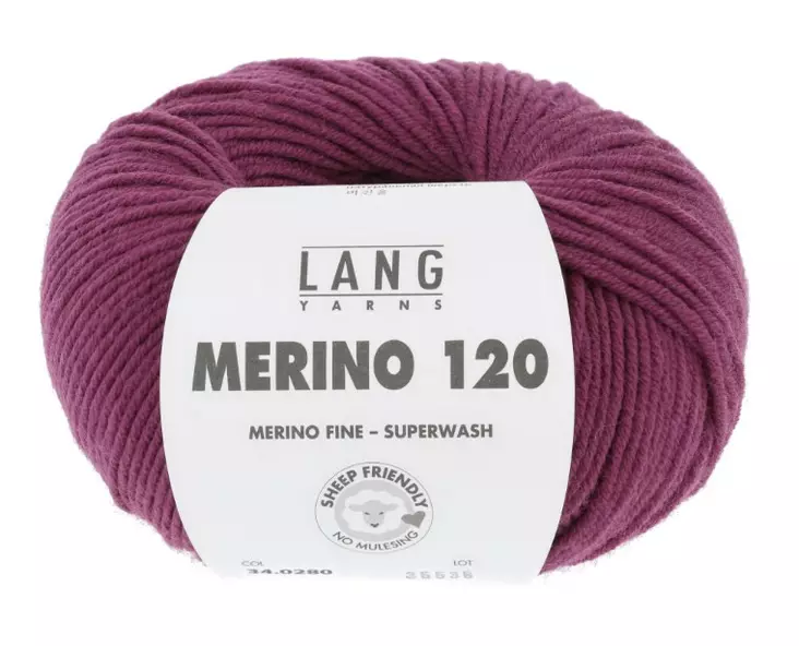 MERINO 120 - 280 fuksia - Merino 120 villalangat - 7611862030390 - 1