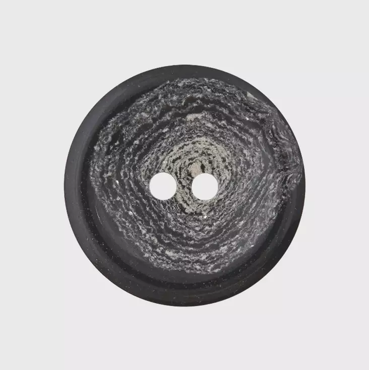 NAPPI KIERRÄTETTY HAMPPU 20MM - 80 mustakirjava - Napit ja nepparit - 4006440118240 - 1