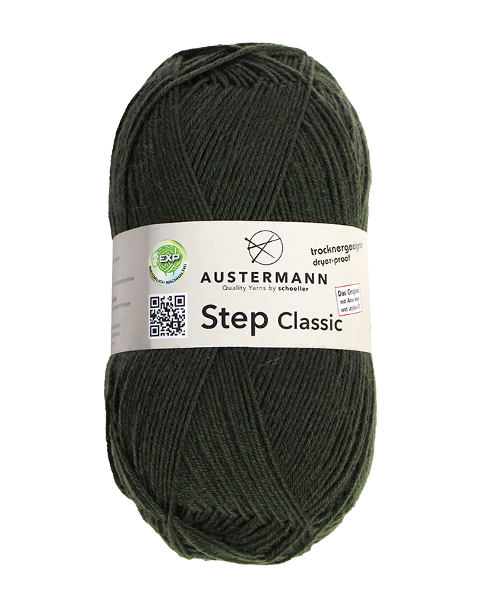 STEP CLASSIC - 1003 tummanvihreä - Step villasek-langat - 4014816166160 - 1