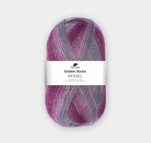 Golden socks Nessel - 80 roosa kirjava - Villasekoitelangat - 4262365832870 - 1