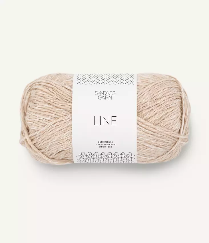 LINE - 3011 Mandelhvit / Manteli - Line puuvillasek-langat - 7039560670470 - 1