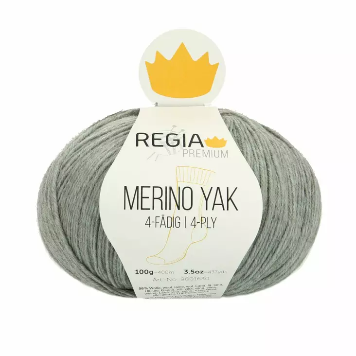 MERINO YAK REGIA - 7513 vedenvihreä - Regia Merino Yak villasek-langat - 4053859253390 - 1
