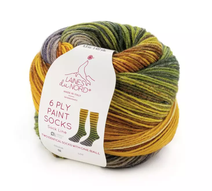 Paint Socks 6 ply - sukkalanka 150 g - Laines du Nord - Paint Socks 6ply - 53010 - 1