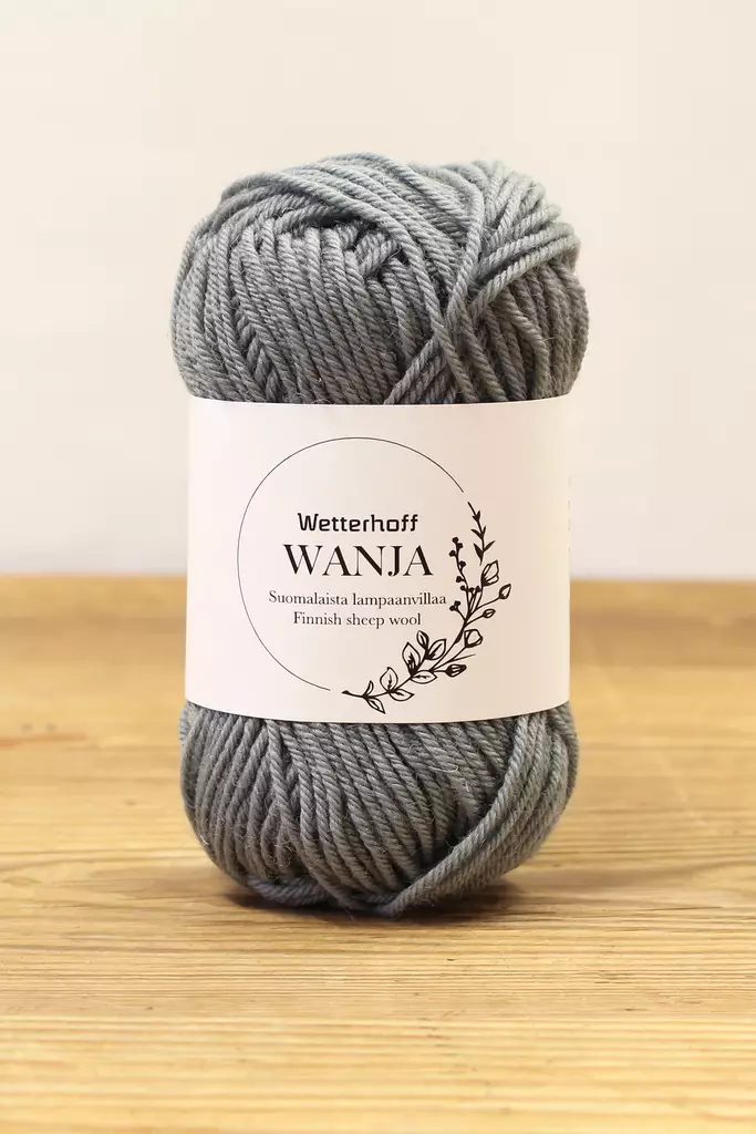 Wetterhoff Wanja suomalainen villalanka, betonin harmaa - Wanja villalangat - 114950 - 1