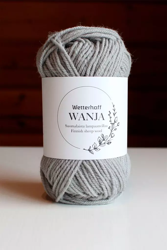 Wetterhoff Wanja suomalainen villalanka, vaaleanharmaa - Wanja villalangat - 115150 - 2