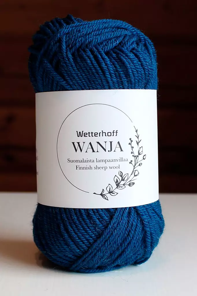 Wetterhoff Wanja suomalainen villalanka, sininen - Wanja villalangat - 117150 - 2
