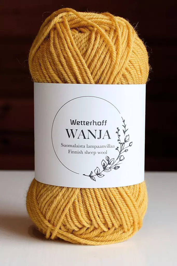 Wetterhoff Wanja suomalainen villalanka, keltainen - Wanja villalangat - 119350 - 2