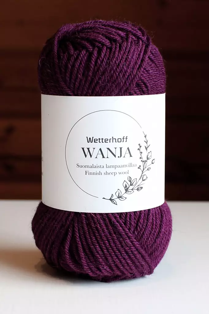 Wetterhoff Wanja suomalainen villalanka, luumu - Wanja villalangat - 121550 - 2