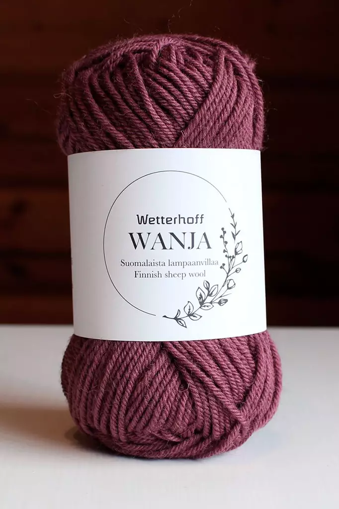 Wetterhoff Wanja suomalainen villalanka, tumma kanerva - Wanja villalangat - 123050 - 2