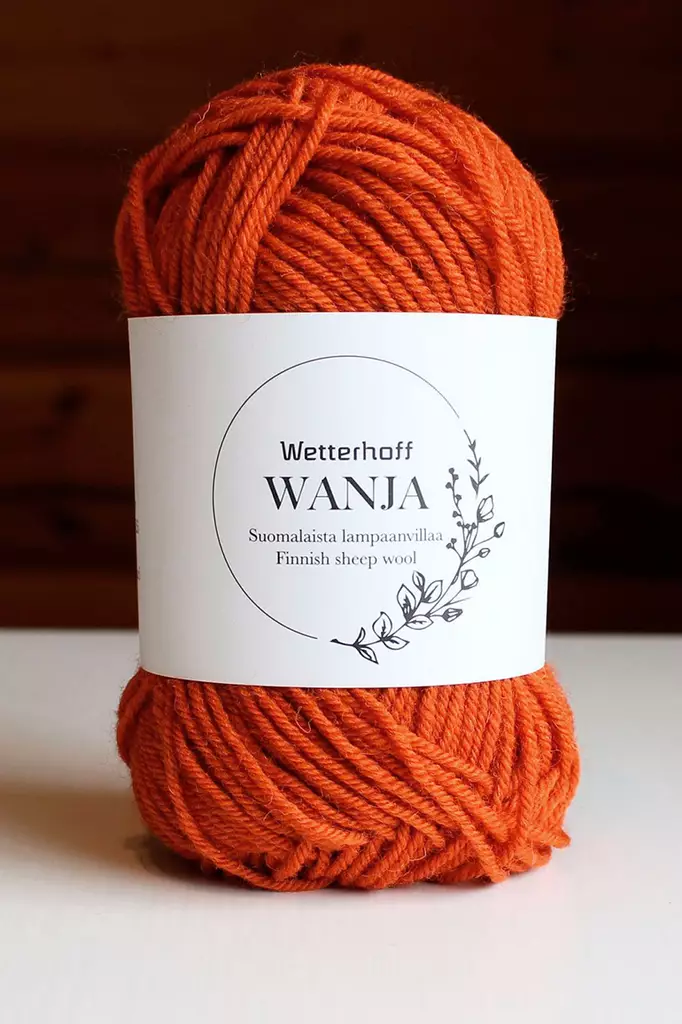 Wetterhoff Wanja suomalainen villalanka, oranssi - Wanja villalangat - 125250 - 2