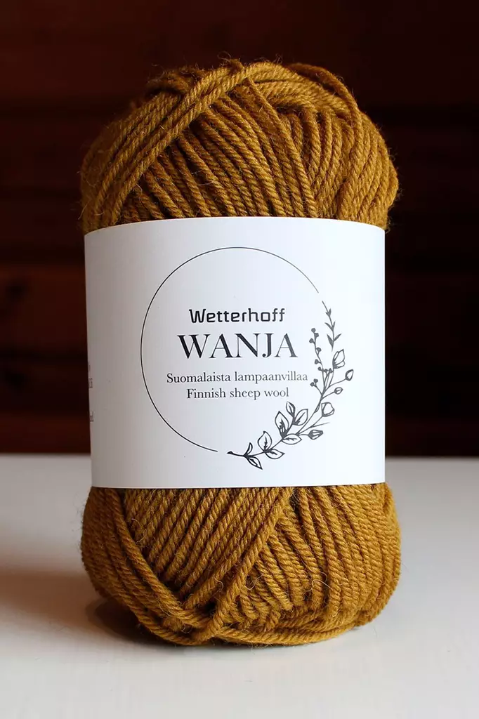 Wetterhoff Wanja suomalainen villalanka, tumma sinappi - Wanja villalangat - 128950 - 2