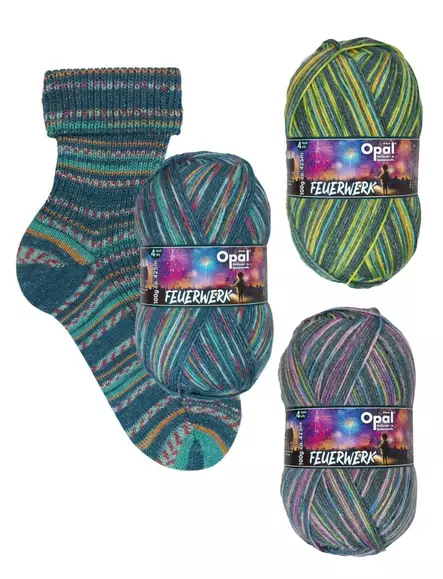 Opal Feuerwerk 4-ply - sukkalanka 100 g - Opal Feuerwerk 4ply - sukkalanka - 53011 - 1
