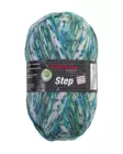 STEP - 340 K turkoosivihreäkirjava - Step villasek-langat - 4014816284321 - 1
