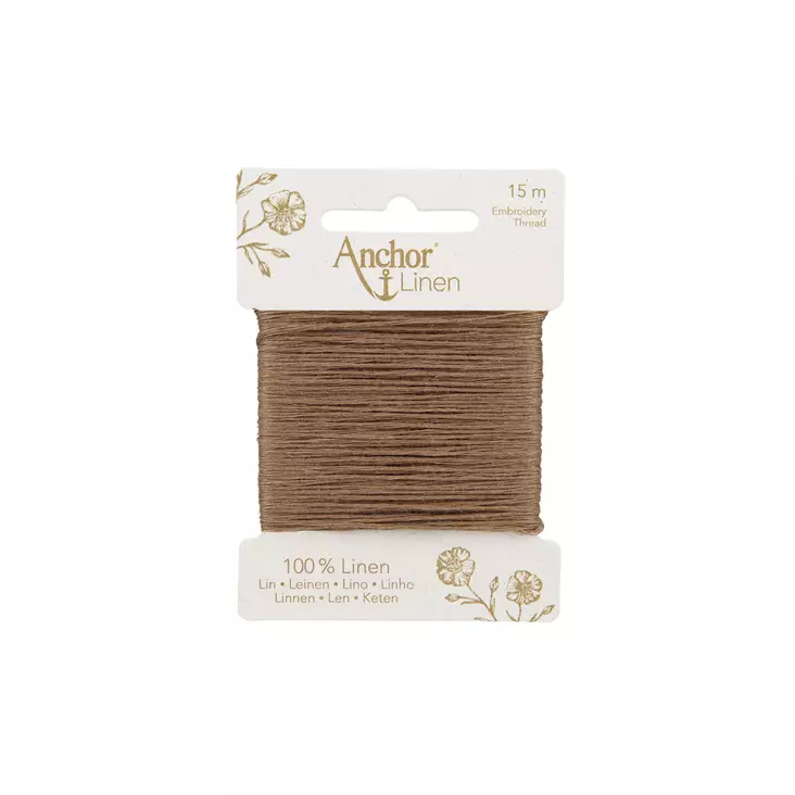 Anchor Linen 15 m - 00004 vaaleanruskea - Anchor Linen kirjontalangat - 4053859430951 - 1