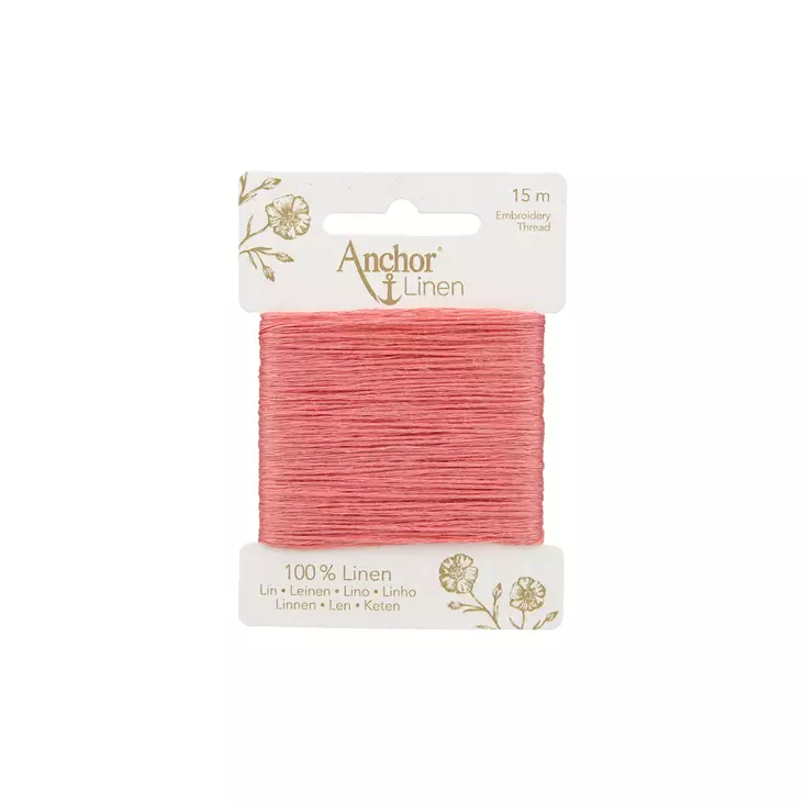 Anchor Linen 15 m - 00016 persikka - Anchor Linen kirjontalangat - 4053859431071 - 1