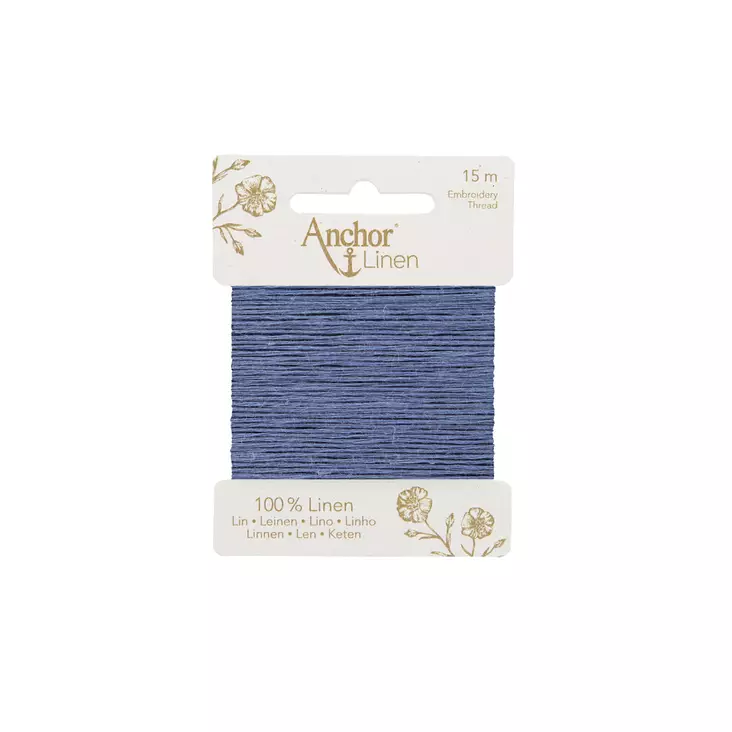 Anchor Linen 15 m - 00032 sininen - Anchor Linen kirjontalangat - 4053859431231 - 1
