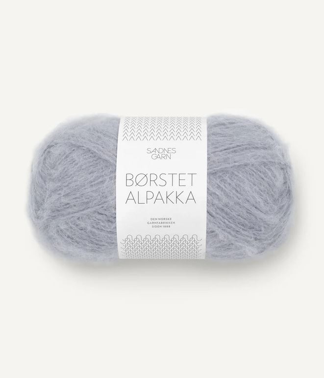 Borstet Alpakka - 6220 v.siniharm. poist - Borstet Alpakka alpakkalangat - 7039560780131 - 1