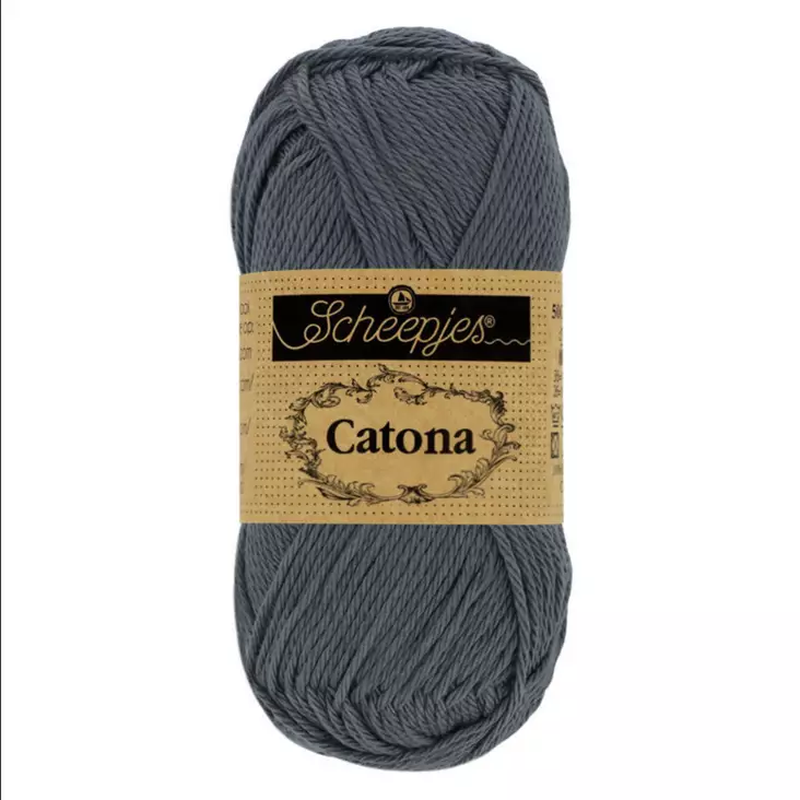 Catona - 393 Charcoal / tummanharmaa - Catona puuvillalangat - 8717738974771 - 1