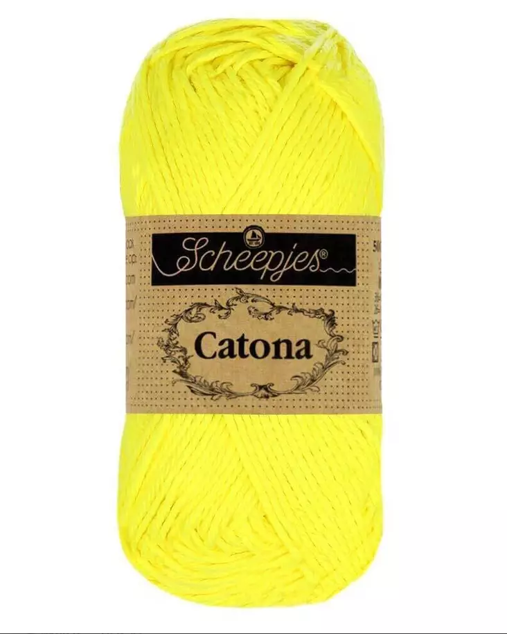 Catona - 601 - neonkeltainen - Catona puuvillalangat - 8717738662821 - 1