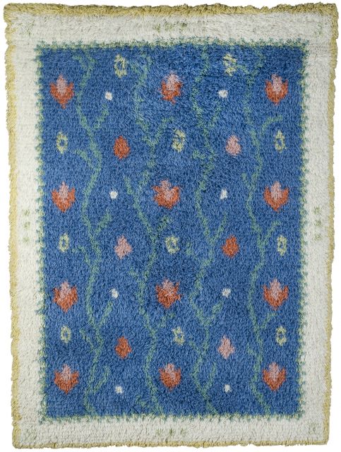 Kevätlaulu sininen - ryijy - 100 x 127 cm - Ryijypaketit - 333300027 - 1