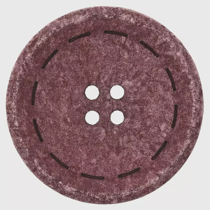 NAPPI KIERRÄTETTY PUUVILLA 25MM - 54 viininpunainen - Napit ja nepparit - 4050945101481 - 1