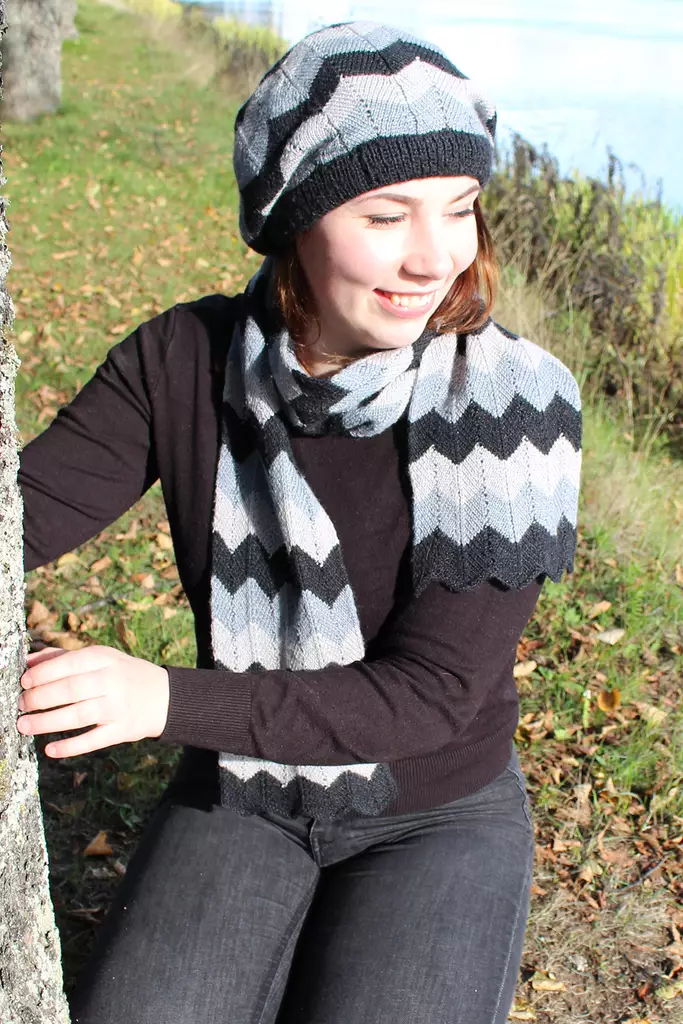 OHJE SIKSAK - BASKERI JA HUIVI - Neuleohjeet - 401021 - 1