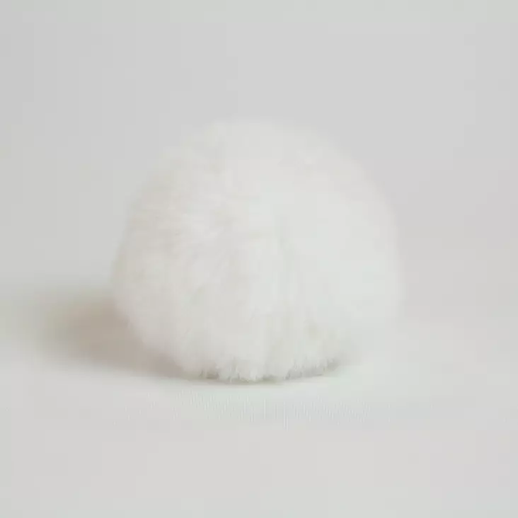 Pompons Tupsu 8 cm - valkoinen - Muut neulontatarvikkeet - 416204801 - 1