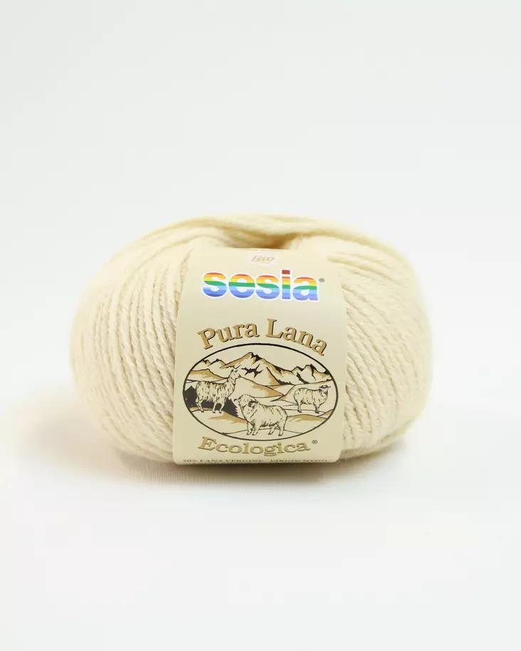 Pura Lana Ecologica - 80 luonnonvalkoinen - Sesia Lana Ecologica - alpakkalangat - 8032868091601 - 1