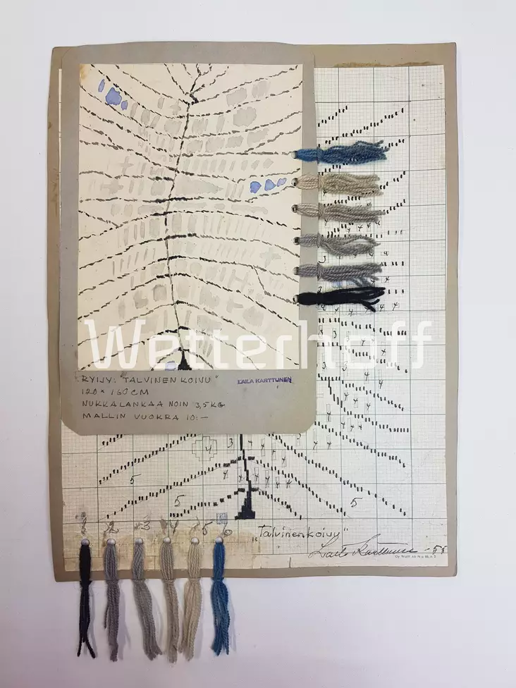 Talvinen koivu - ryijy - Vanhat ryijymallit - käyttöoikeus - 2250021 - 1