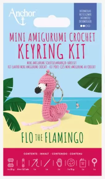 Amigurumi Flamingo tarvikepaketti - Virkkauspaketit - 3357995069121 - 1