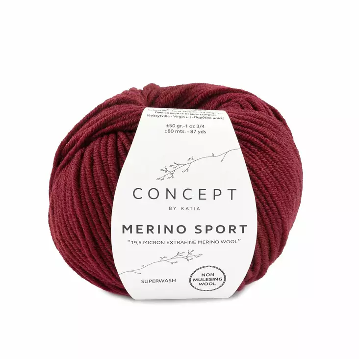 MERINO SPORT - 22 burgundi - Merino Sport villalangat - 8435690810981 - 1