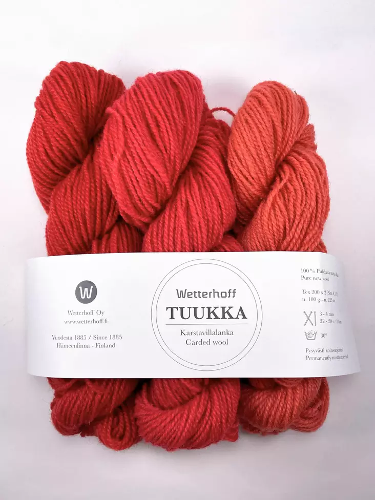 TUUKKA-lajitelma 3x50 g - Tuukka karstavillalangat - 3101 - 1