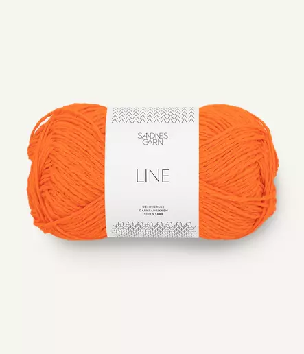 LINE - 3009 oranssi, poistuva - Line puuvillasek-langat - 7039560670692 - 1