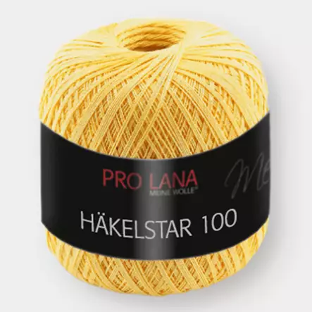 Pro Lana Häkelstar 100 - 22 keltainen - Pro Lana Häkelstar 100 virkkauslangat - 4260479426572 - 1