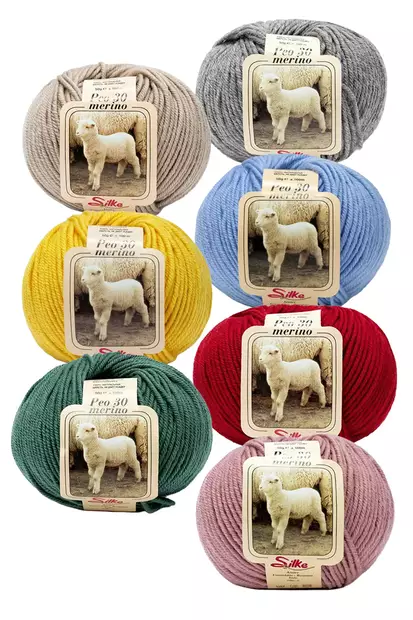 Silke Peo 30 - merinolanka 50 g - Silke Peo 30 - merinolanka - 53002 - 1