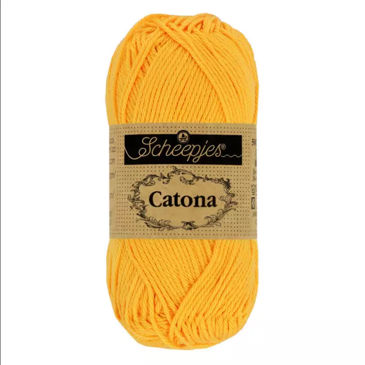 Catona - 208 Yellow gold / keltainen - Catona puuvillalangat - 8717738974412 - 1