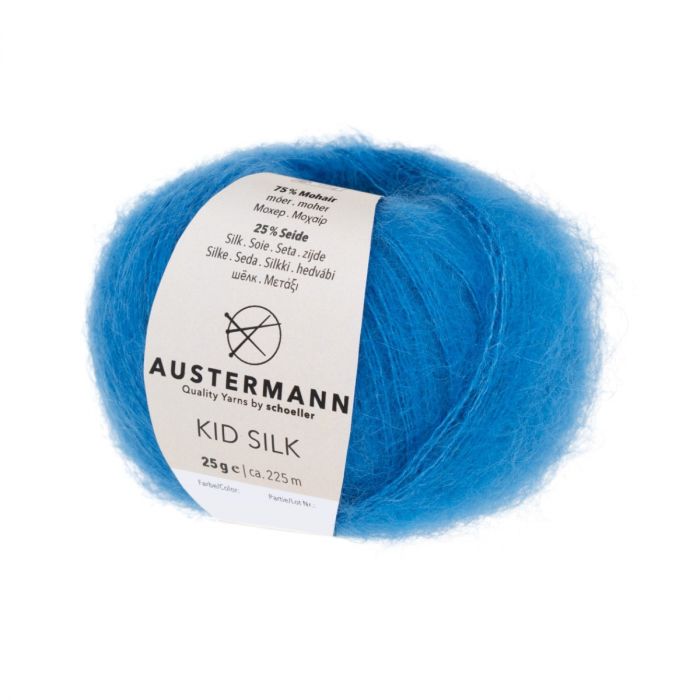 KID SILK - 45 sininen - Kid Silk mohairlangat - 4014816281122 - 1
