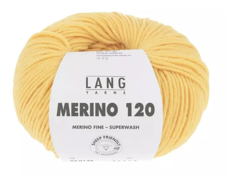 MERINO 120 - 149 keltainen - Merino 120 villalangat - 7611862074622 - 1