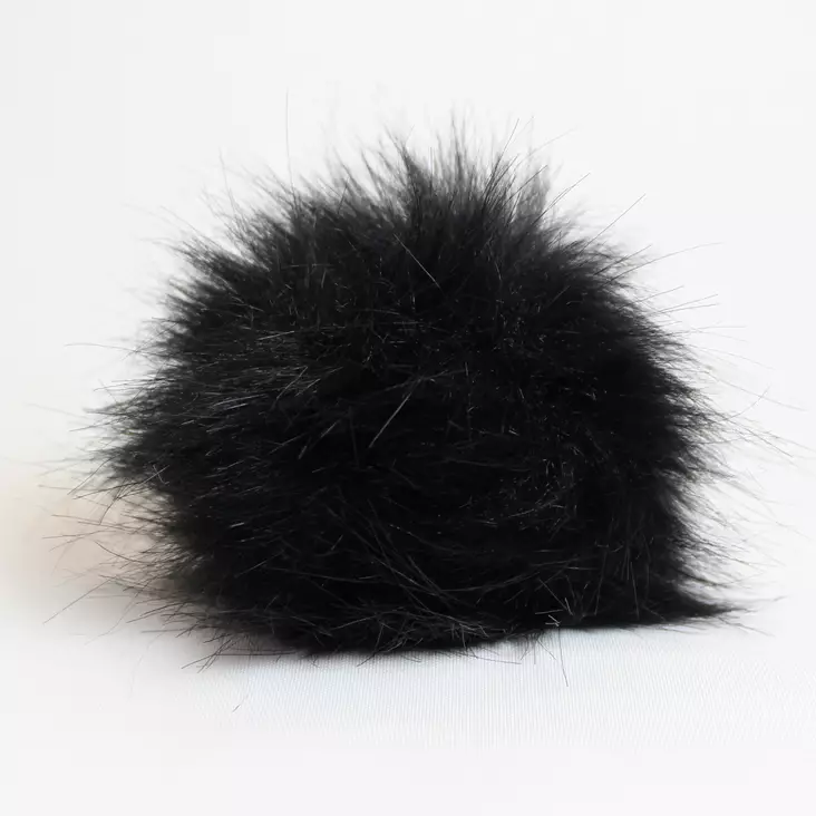 Pompons Tupsu 12 cm - musta - Muut neulontatarvikkeet - 4162001202 - 1