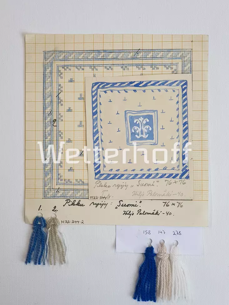 Suomi - Pikku ryijy - Vanhat ryijymallit - käyttöoikeus - 2250002 - 1