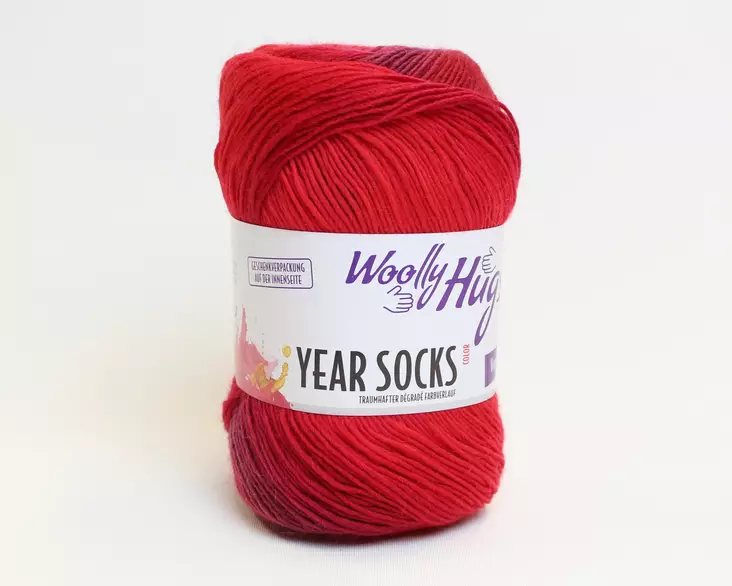 Year socks 16 - punainen - Pro lana Year sock - 4260714687072 - 1