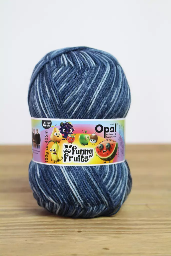 OPAL 4-S Funny fruits - 11416 t. sininen - Opal 4-s sukkalangat - 4032617022812 - 1