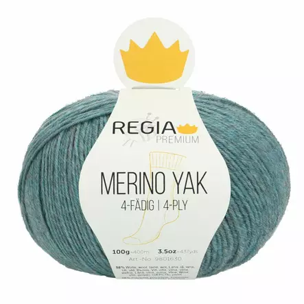 MERINO YAK REGIA - 7518 vaaleanturkoosi - Regia Merino Yak villasek-langat - 4053859301923 - 1