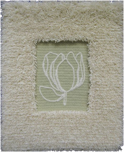 Kukka sinulle pastelli vihreä - ryijy - 45 x 55 cm - Ryijypaketit - 333300039 - 1