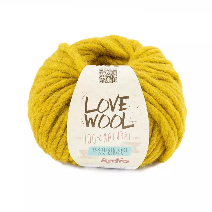 LOVE WOOL - 128 keltainen - Love Wool alpakkalangat - 8435407965003 - 1