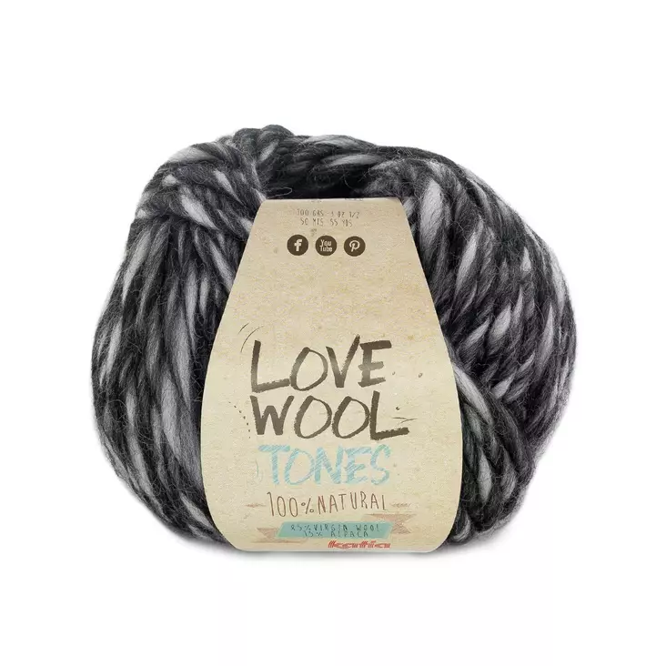 LOVE WOOL TONES - 205 harmaa - Love Wool alpakkalangat - 8435690807103 - 1