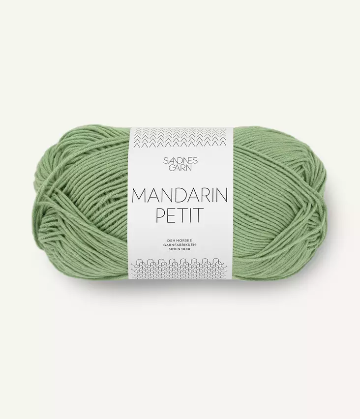 Mandarin Petit - 8734 vaalea vihreä - Mandarin Petit puuvillalangat - 7039560120913 - 1